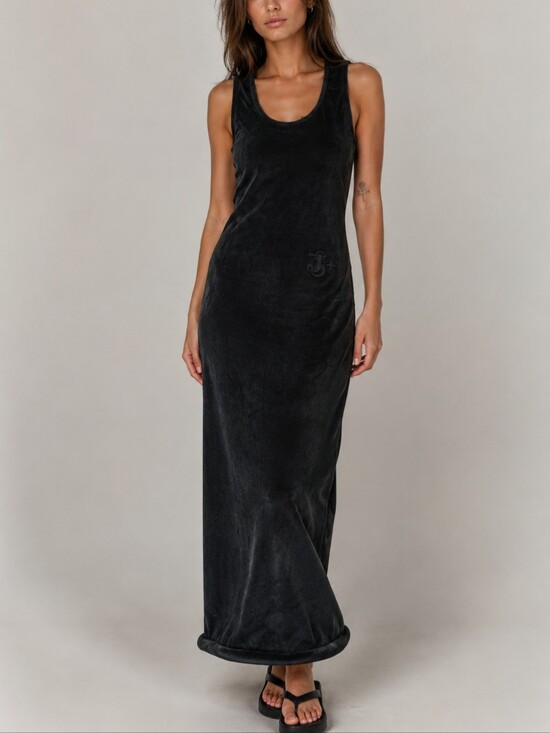 Jil Sander Dresses & Skirts - Jil Sander Long Black Velvet Dress